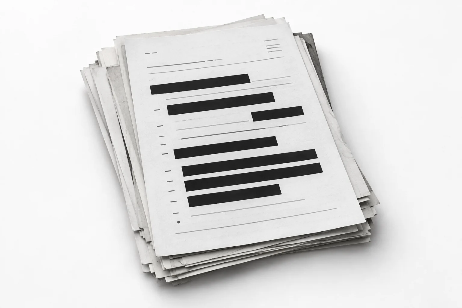 A plain grayscale stack of archival documents